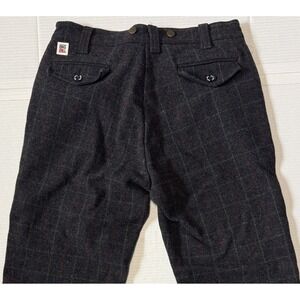 BIG BILL - Men's 100% Wool Woodsman's Hunting Plaid Pants - Size 34x33